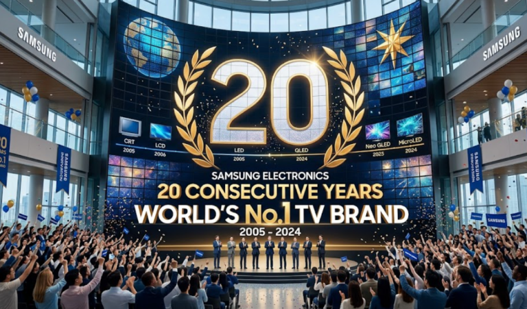 Samsung Electronics Marks 20 Consecutive Years as the World’s No.1 TV Brand